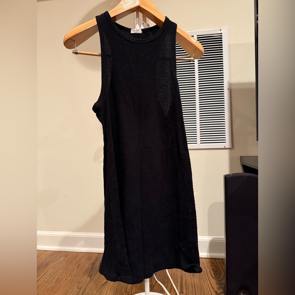 Brandy Melville John Galt Black Sleeveless Knit Dress